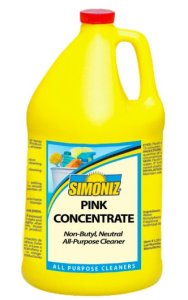 Simoniz Pink Concentrate, General Purpose Cleaner, 4 gal case